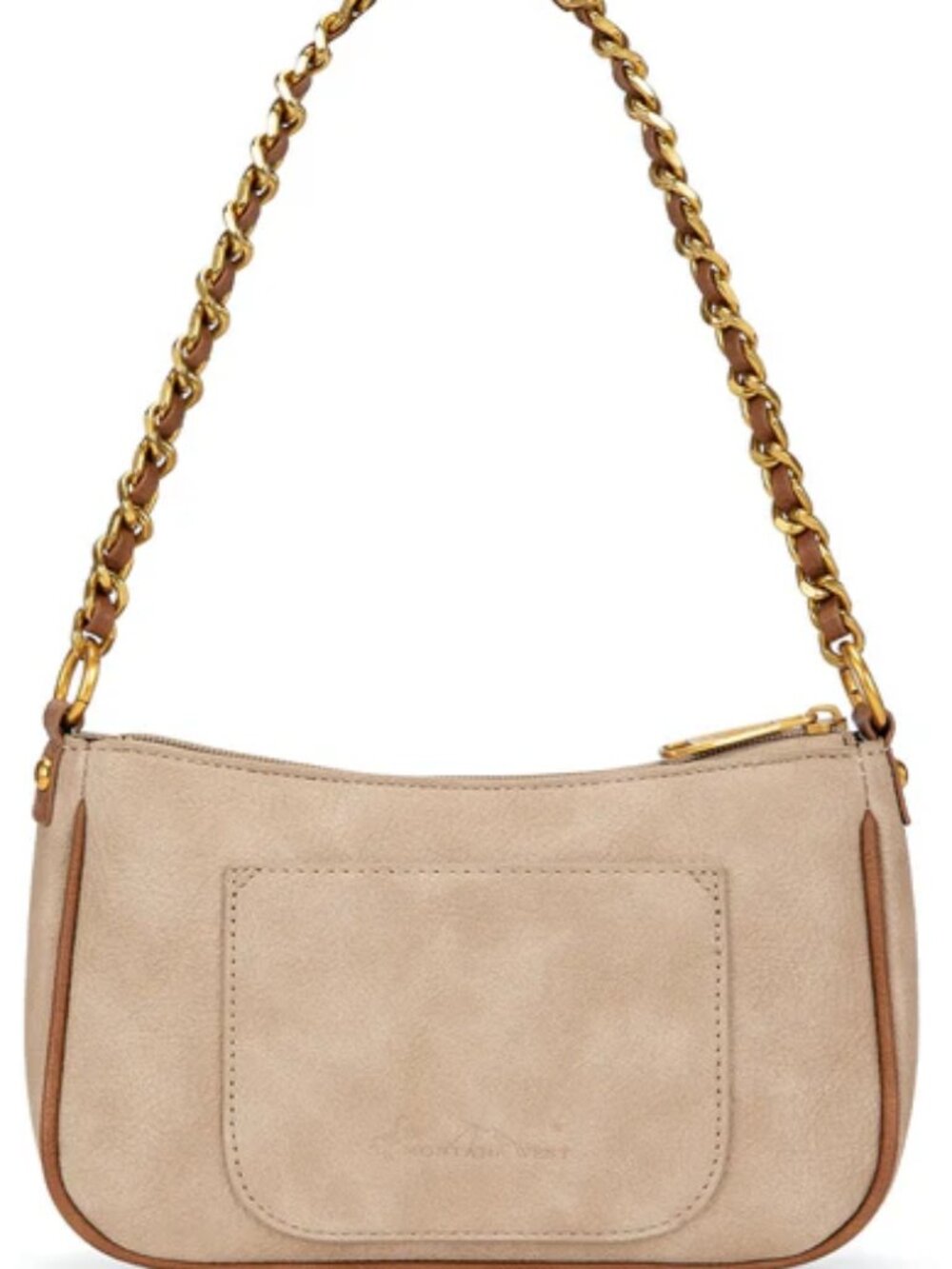 Montana West Tooled Floral Chain Strap Crossbody Shoulder Tan NWT - Picture 2 of 7